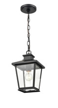 Millennium 4731-PBK - Bellmon 1-Light Outdoor Hanging Lantern Powder Coated Black