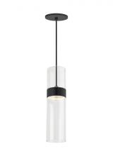 Visual Comfort & Co. Modern Collection 700TDMANMCLB-LED930-277 - Manette Modern dimmable LED Medium Ceiling Pendant Light in a Black finish