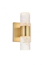  5200W5G - Vega 2 Light Gold LED Wall Sconce