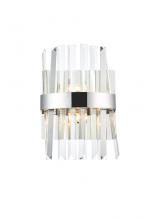  6200W8C - Serephina 8 Inch Crystal Bath Sconce in Chrome