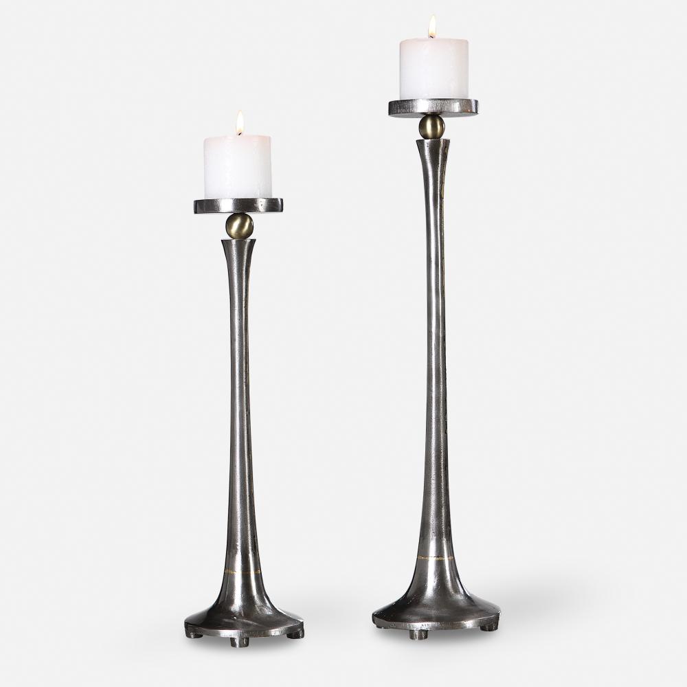 Aliso Cast Iron Candleholders Set/2