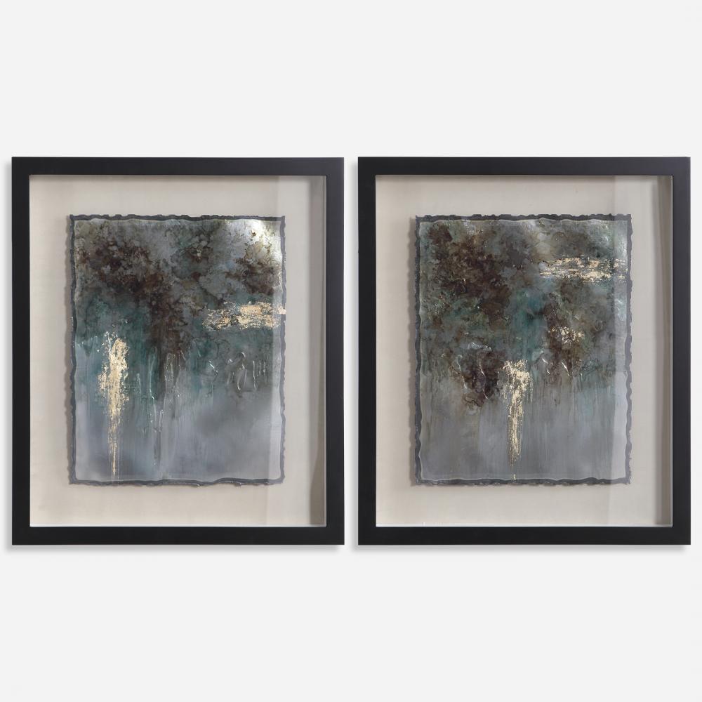 Rustic Patina Framed Prints, Set/2