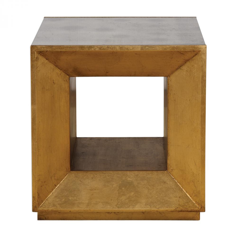 Flair Gold Cube Table