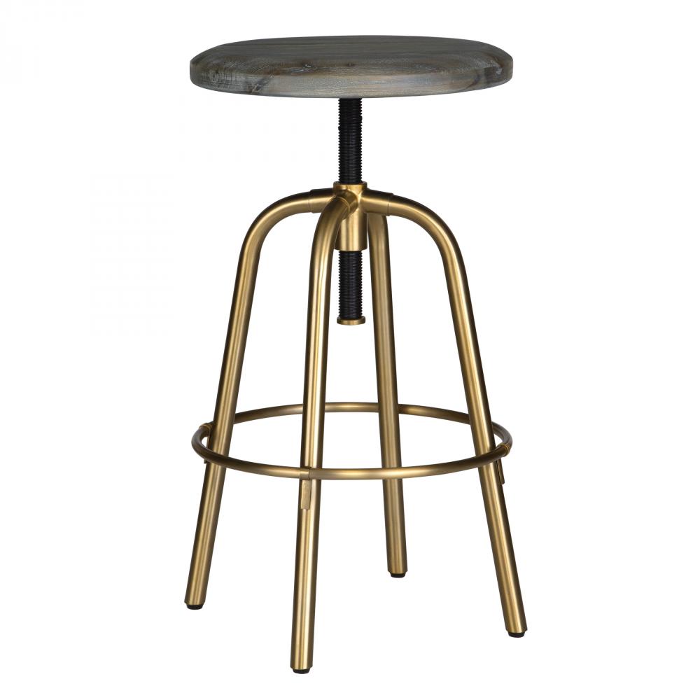 Revolve Brass Counter Stool