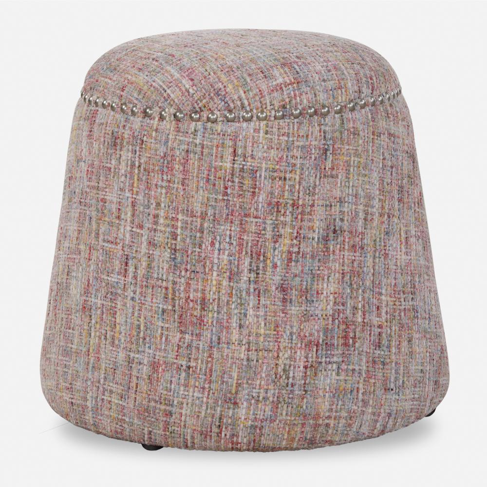 Gumdrop Confetti Chenille Ottoman