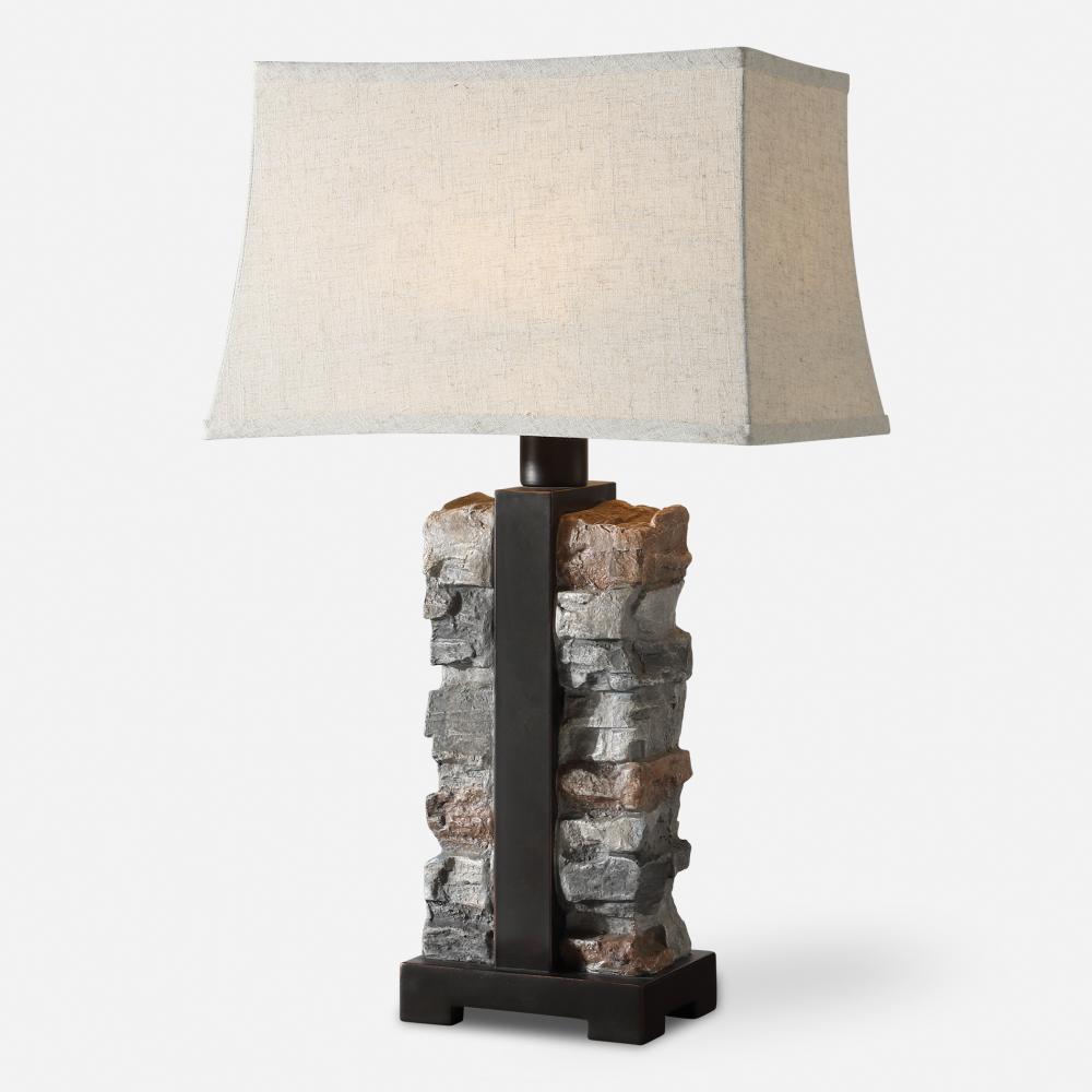 Uttermost Kodiak Stacked Stone Lamp