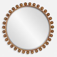 Uttermost 08176 - Cyra Wood Beaded Round Mirror