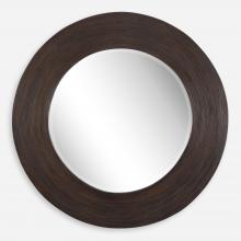 Uttermost 08178 - Dutton Dark Walnut Round Mirror