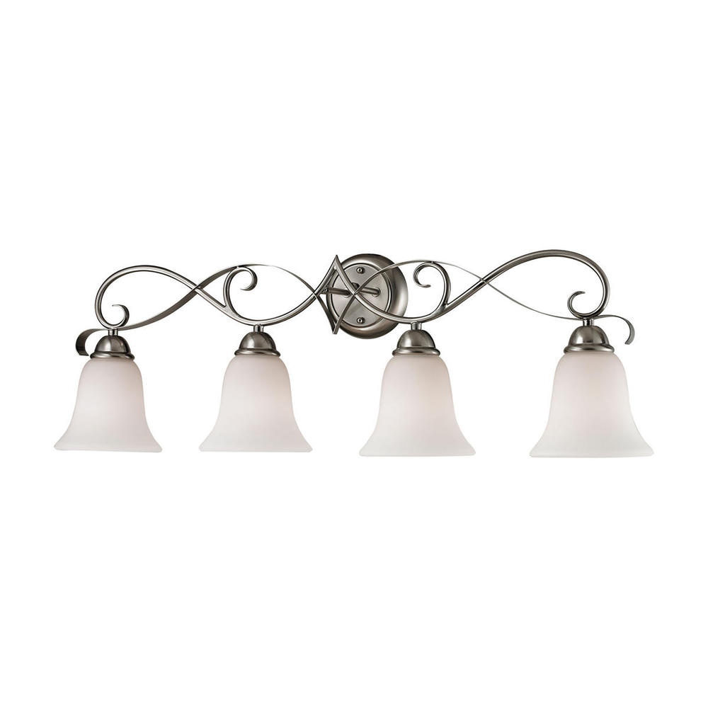 Thomas - Brighton 33'' Wide 4-Light Vanity Light - Brushed Nickel