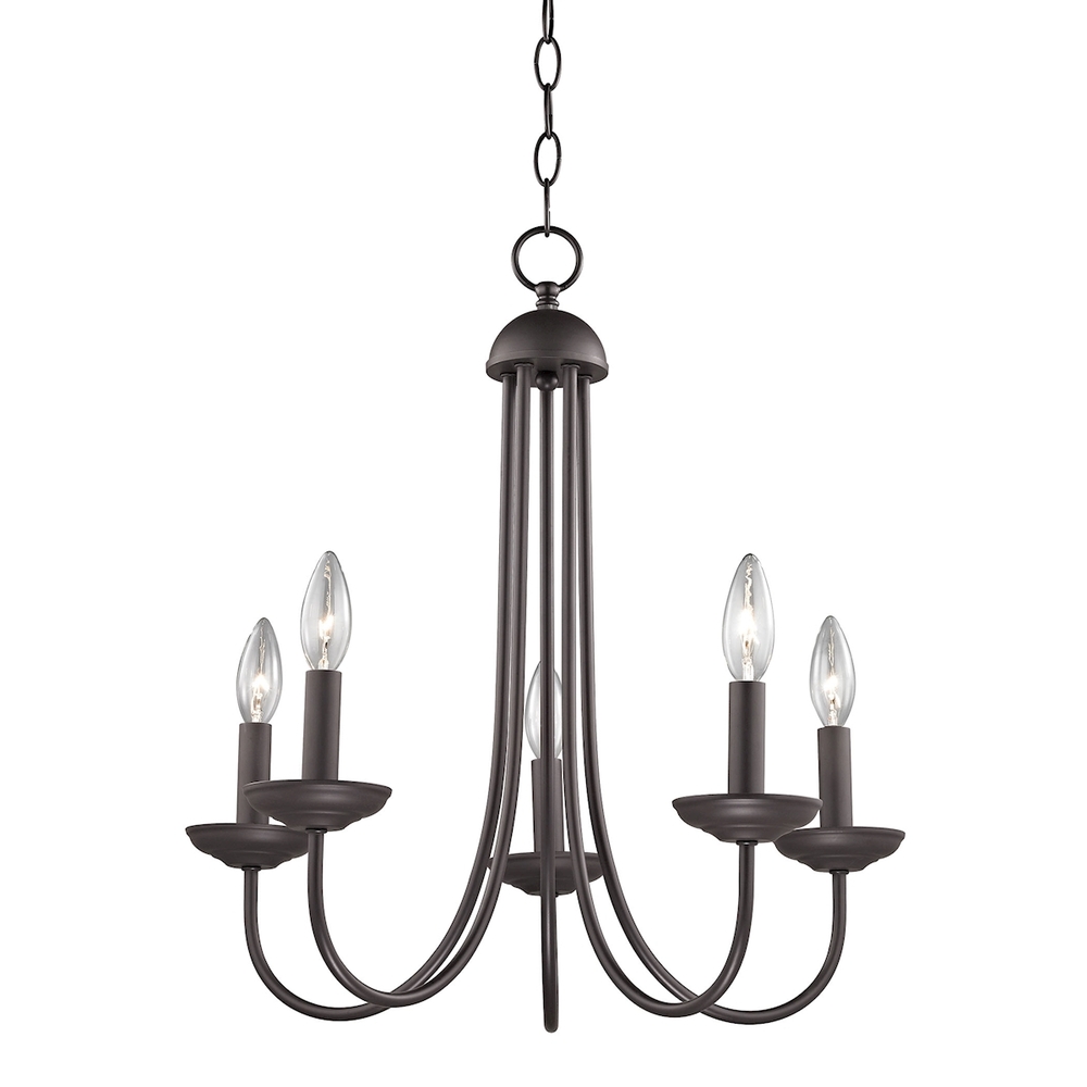 Thomas - Williamsport 20'' Wide 5-Light Chandelier - Oil Rubbed Bronze