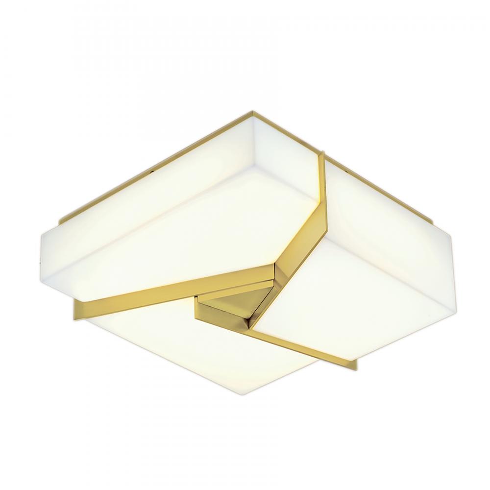 Candeau 12.75'' Wide Integrated LED Flush Mount - Satin Brass