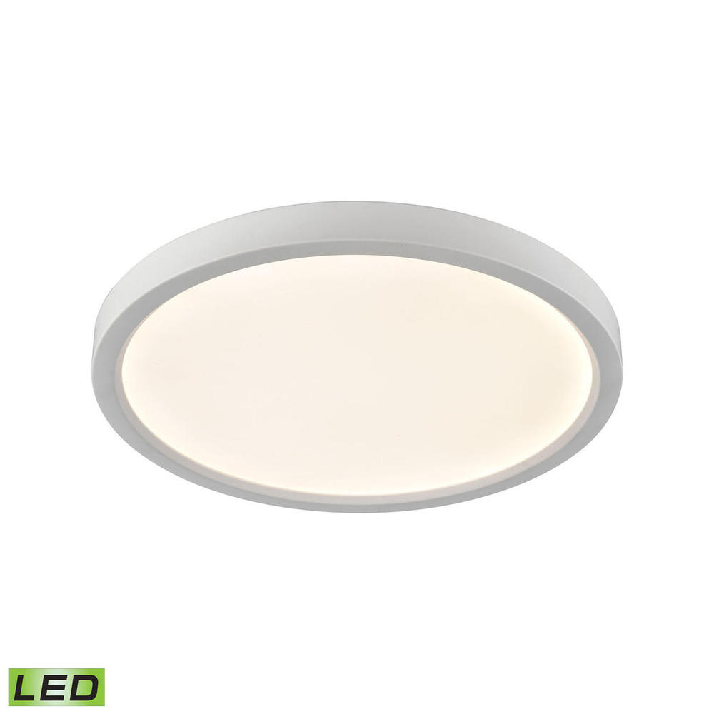 Thomas - Titan 13'' Wide Integrated LED Round Flush Mount - White