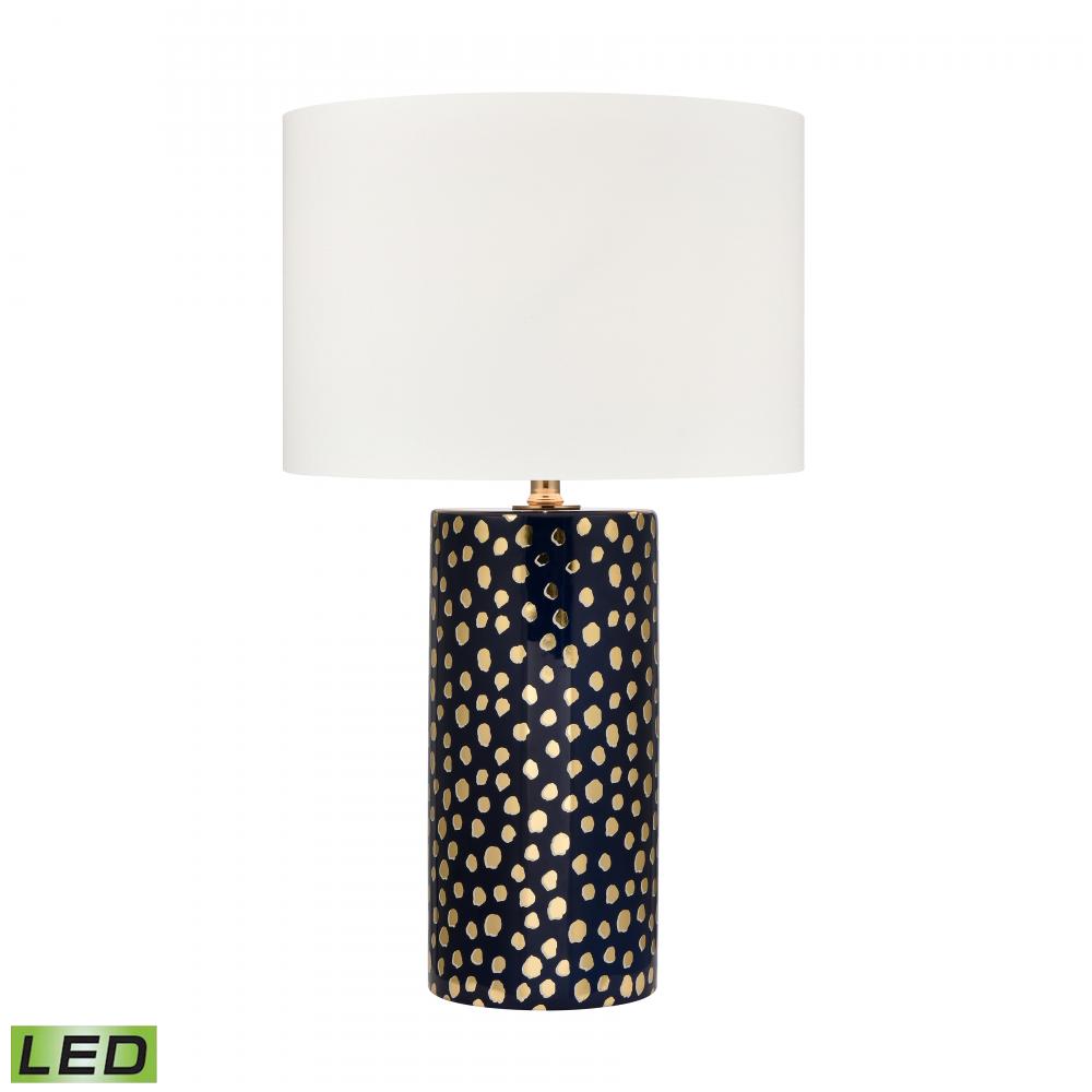 Signe 26'' High 1-Light Table Lamp - Navy - Includes LED Bulb