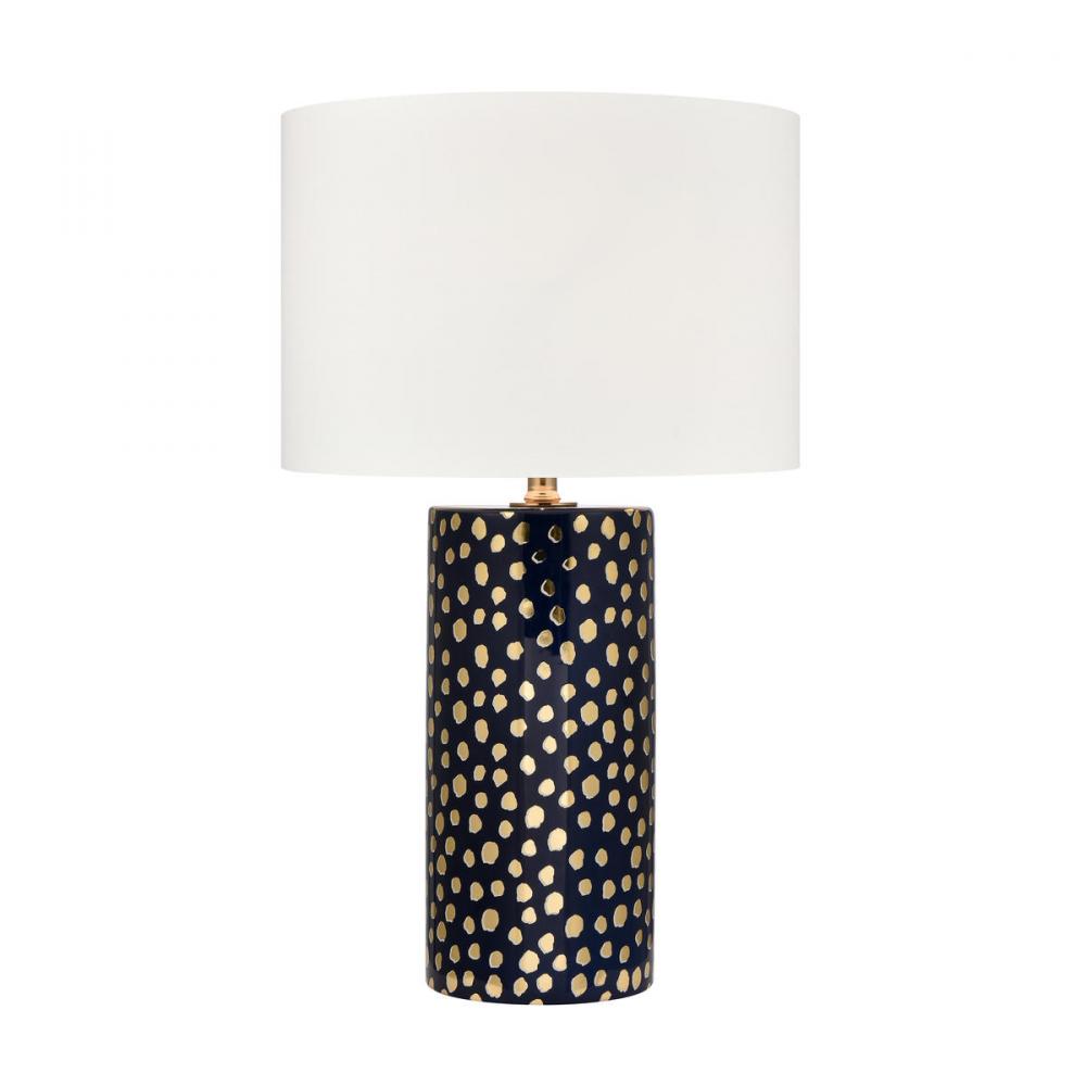 Signe 26'' High 1-Light Table Lamp - Navy