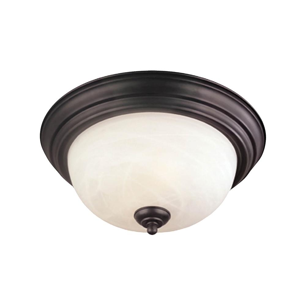 Thomas - Harmony 14'' Wide 2-Light Flush Mount - Painted Bronze