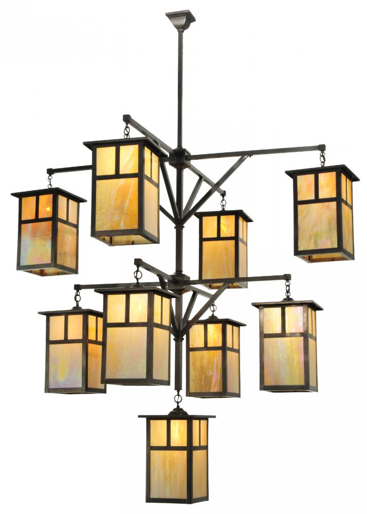 64" Wide Hyde Park T Mission 9 Light Hanging Lantern Chandelier