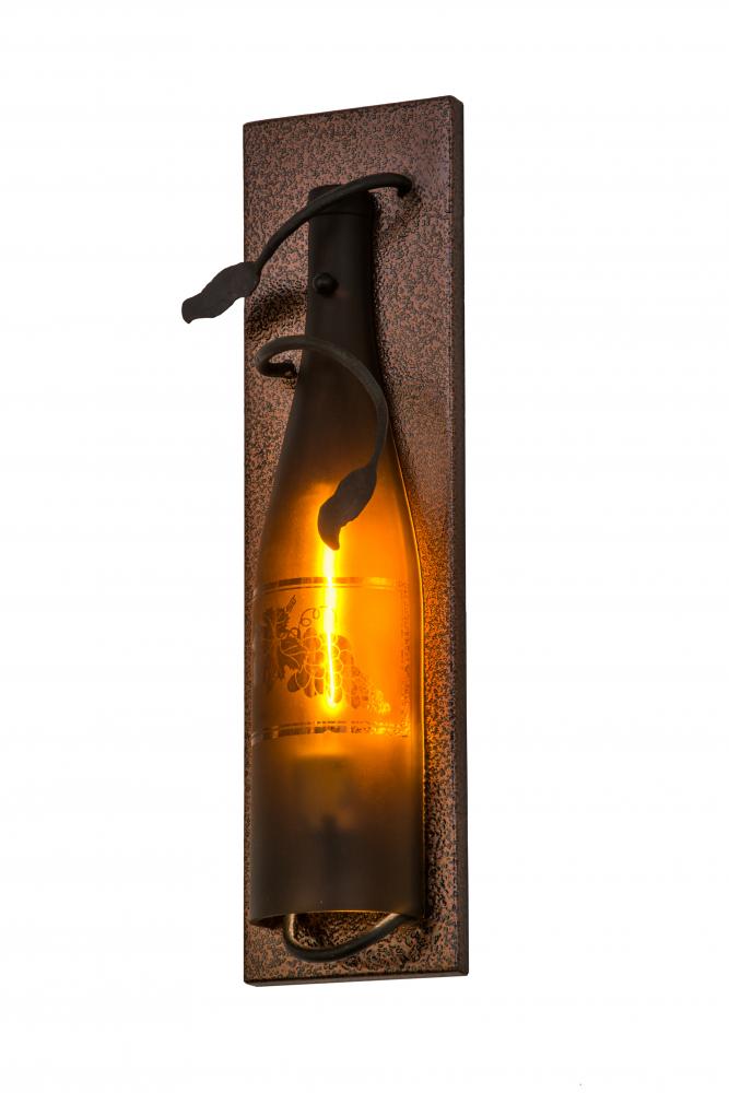 wine bottle sconce