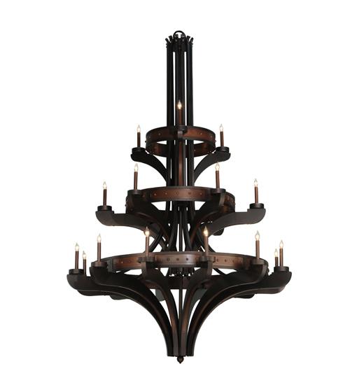 62"W Castilla 21 LT Three Tier Chandelier