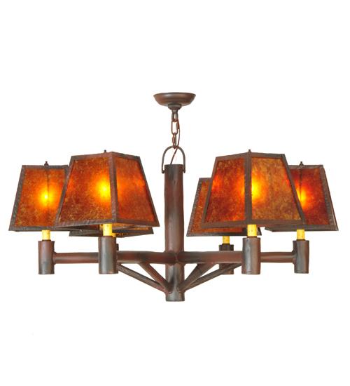 40"W Rocky Mountain 6 LT Chandelier