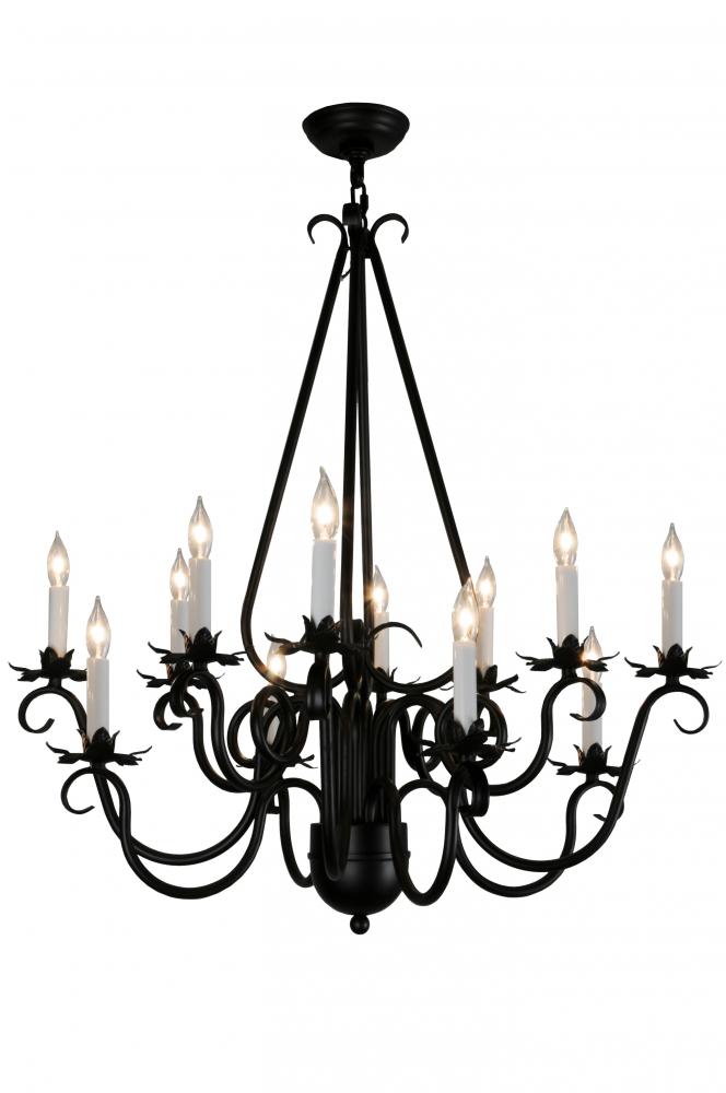 30" Wide Caleb 12 LT Chandelier