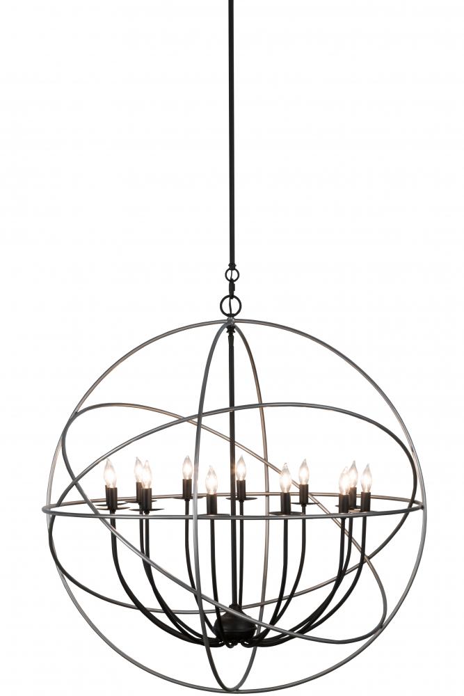 36" Wide Atom Enerjisi 12 LT Chandelier