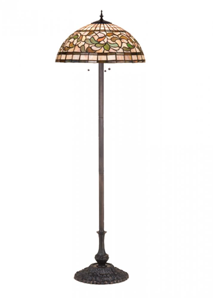 63"H Tiffany Turning Leaf Floor Lamp