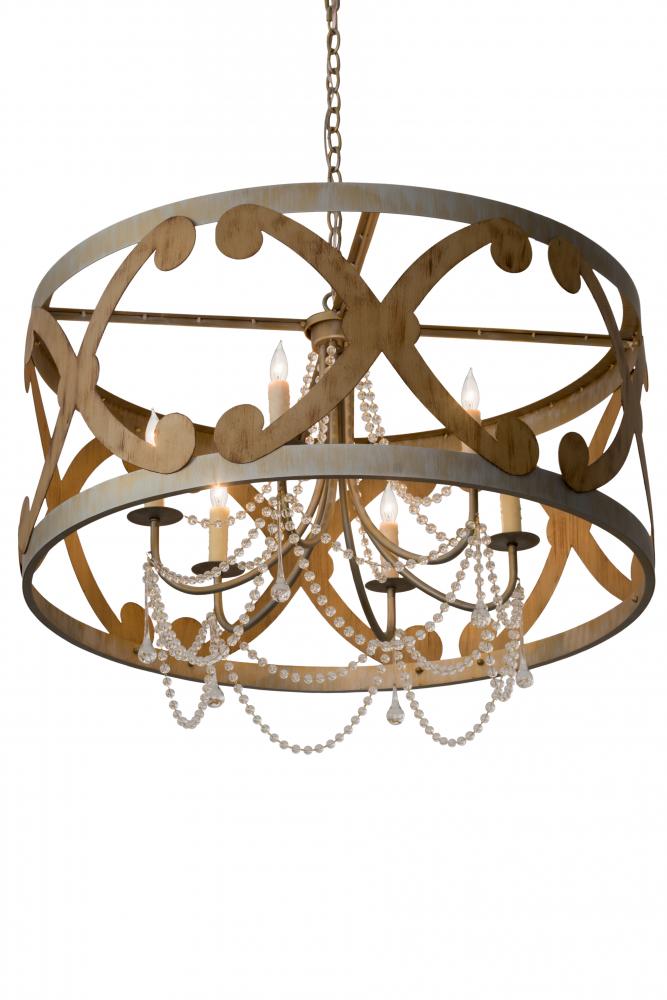 36"W Pradelles 6 LT Chandelier