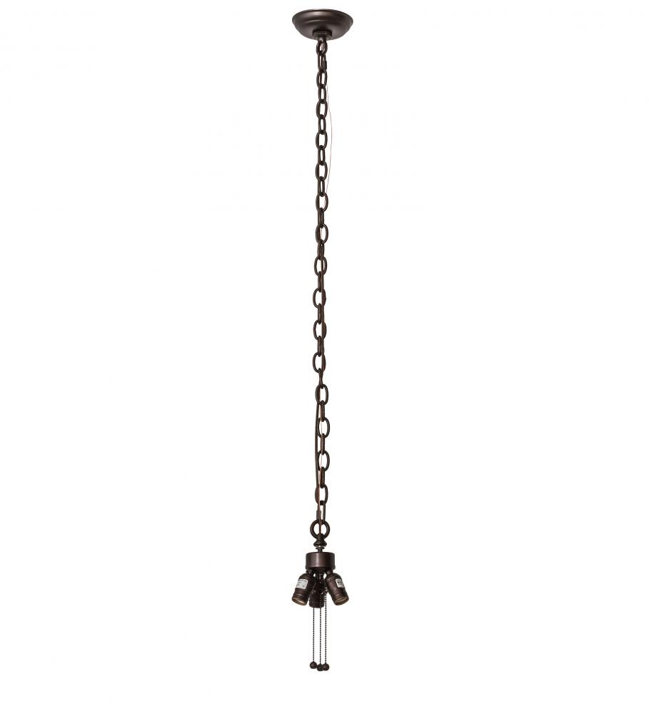 5"W Mahogany Bronze 1 LT Heavy Duty Pendant Hardware