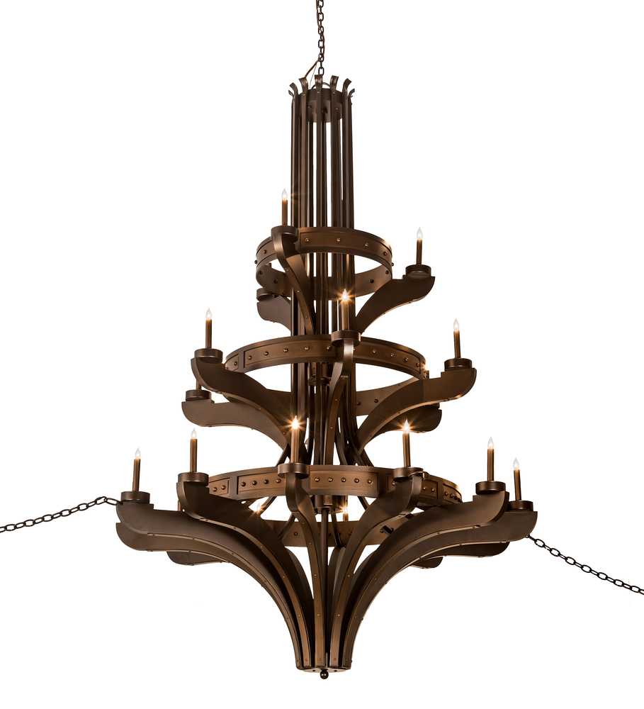 61" Wide Castilla 21 Light Three Tier Chandelier