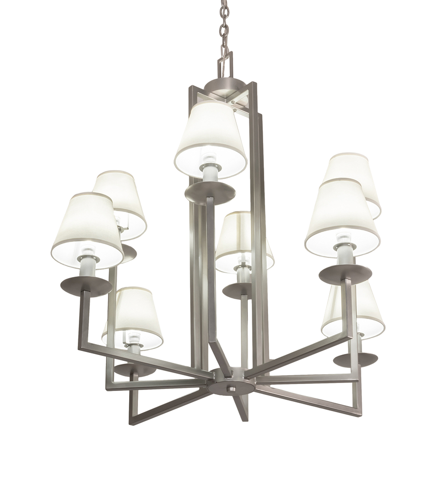 43" Wide Porte Tournante 8 Light Chandelier