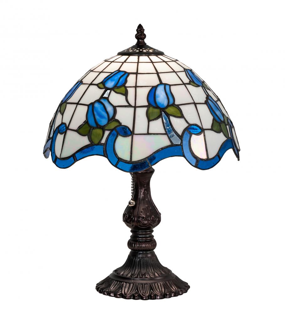 17" High Roseborder Table Lamp