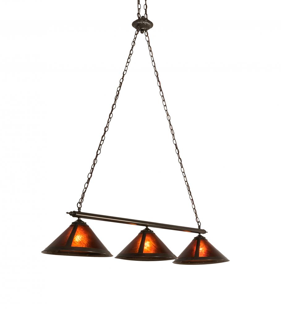 60" Long Sutter 3 Light Island Pendant