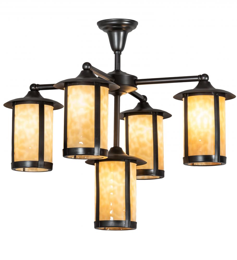 30" Wide Fulton 5 Light Chandelier