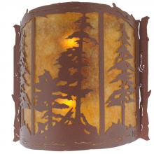 Meyda White 113012 - 15" Wide Tall Pines Wall Sconce