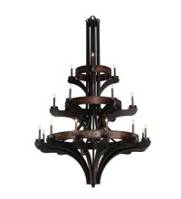 Meyda White 115048 - 62"W Castilla 21 LT Three Tier Chandelier