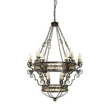 Meyda White 115356 - 48" Wide Isabo 24 Light Chandelier