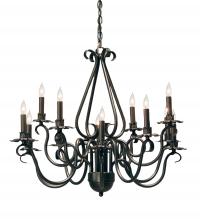 Meyda White 115373 - 30" Wide Caleb 12 Light Chandelier