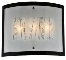 Meyda White 116897 - 24" Wide Fused Glass Twigs Glass Wall Sconce