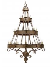 Meyda White 116981 - 78" Wide Avila 24 Light Three Tier Chandelier