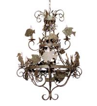 Meyda White 119762 - 32" Wide De La Mar 9 Light Chandelier