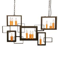 Meyda White 119777 - 48" Long Kai Chandelier