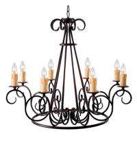 Meyda White 120307 - 42" Wide Marguerite 8 Light Chandelier