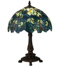 Meyda White 124813 - 17"H Nightfall Wisteria Accent Lamp