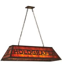 Meyda White 132043 - 48"L Personalized Holdgrafer Oblong Pendant