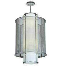 Meyda White 133461 - 22"W Cilindro Weave-Tex Pendant