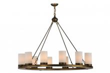 Meyda White 144980 - 48"W Loxley 12 LT Chandelier