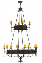 Meyda White 145419 - 48"W Lorenzo 12 LT Two Tier Chandelier