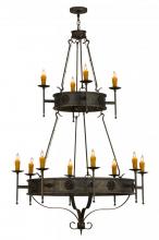 Meyda White 145936 - 48"W Lorenzo 12 LT Two Tier Chandelier