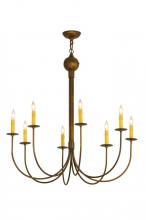 Meyda White 146054 - 36"W Cheal 8 LT Chandelier