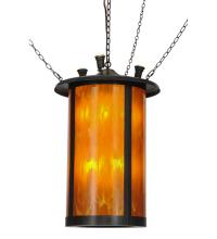 Meyda White 148852 - 24"W Fulton Prime W/Uplights Lantern Pendant